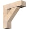 Ekena Millwork Traditional Craftsman Smooth Bracket w/ Offset Brace, Douglas Fir, 7 1/2"W x 26"D x 26"H BKT0806X26X26TRA04SDF - alternate 1